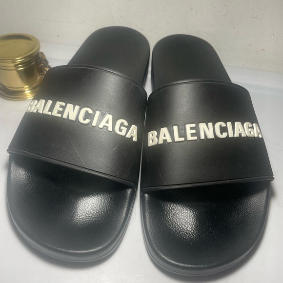 BALENCIAGA shoes / BALENCIAGA Pool side sandals sz 10 made in italy - Picture 4 of 12